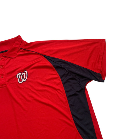 Majestic Men's Size 5X Washington Nationals MLB Baseball Short Sleeve Polo Shirt - Picture 13 of 15